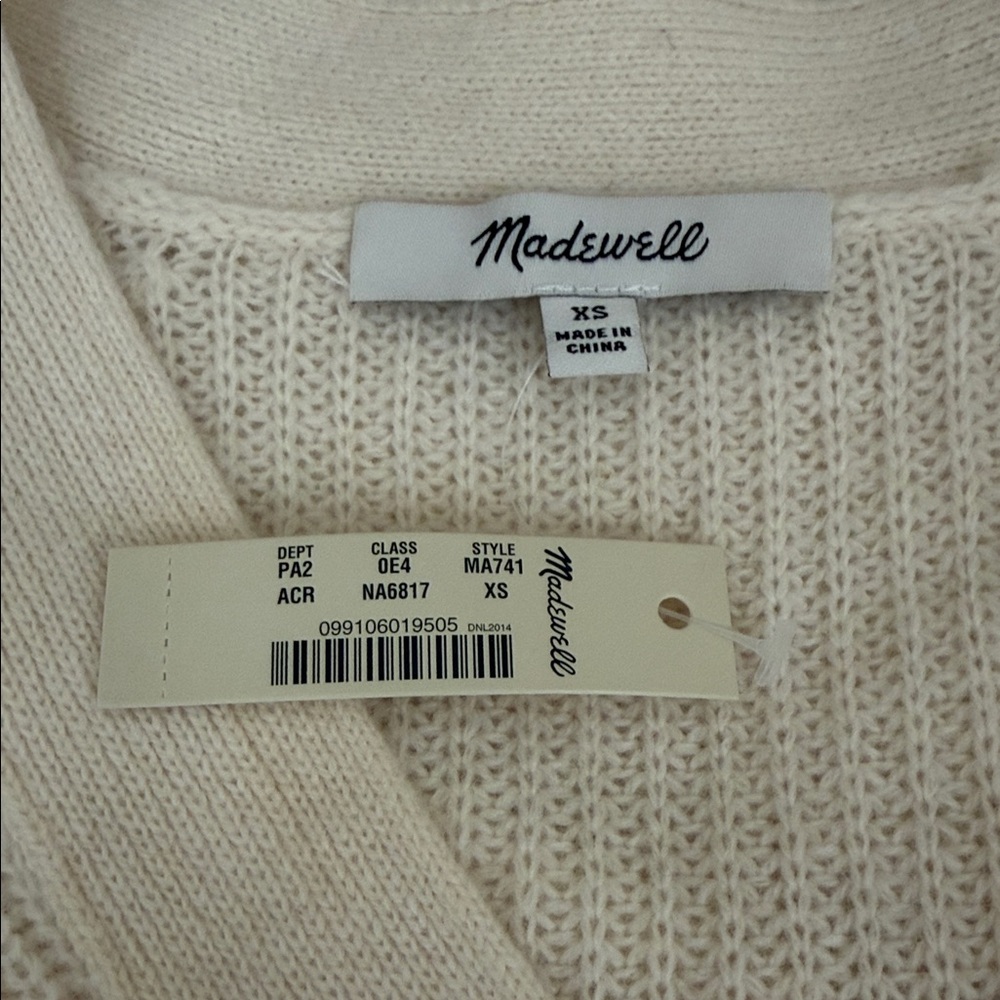 MADEWELL Lyle Rib Henley Sweater - Picture 7 of 8